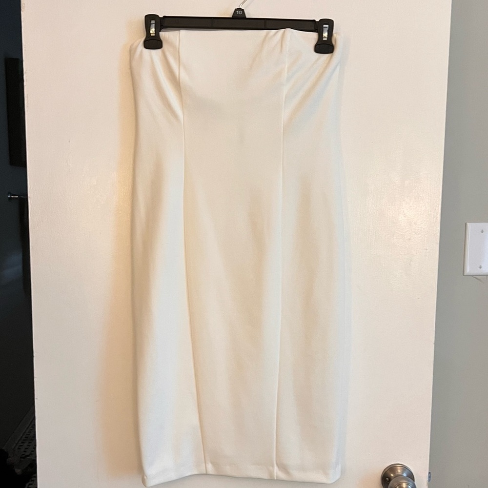 Strapless White Dress